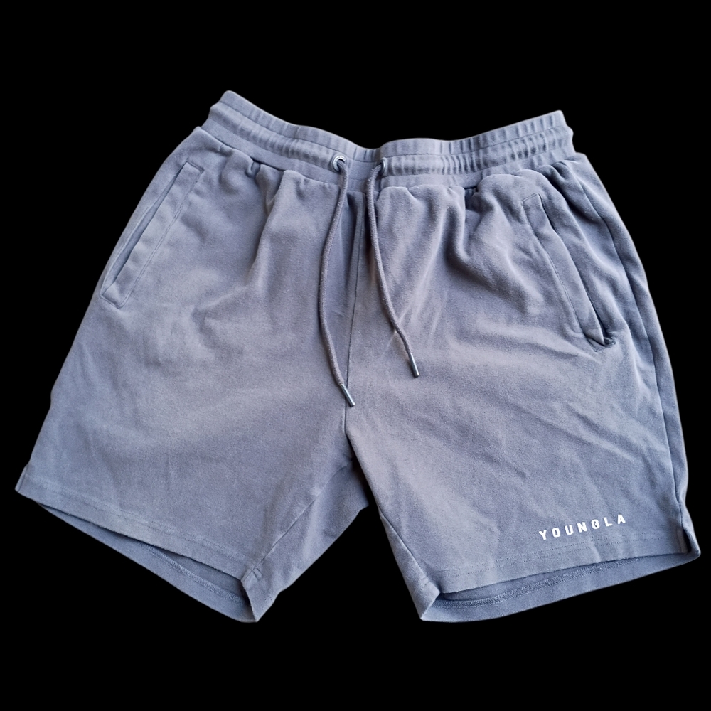 2 YoungLA Men's Casual Drawstring Shorts - Gray and Green Size XL - Picture 4 of 11